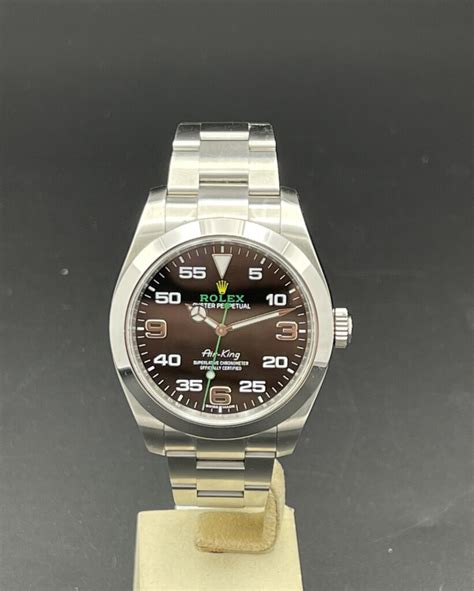 rolex air king usato fondello champagne